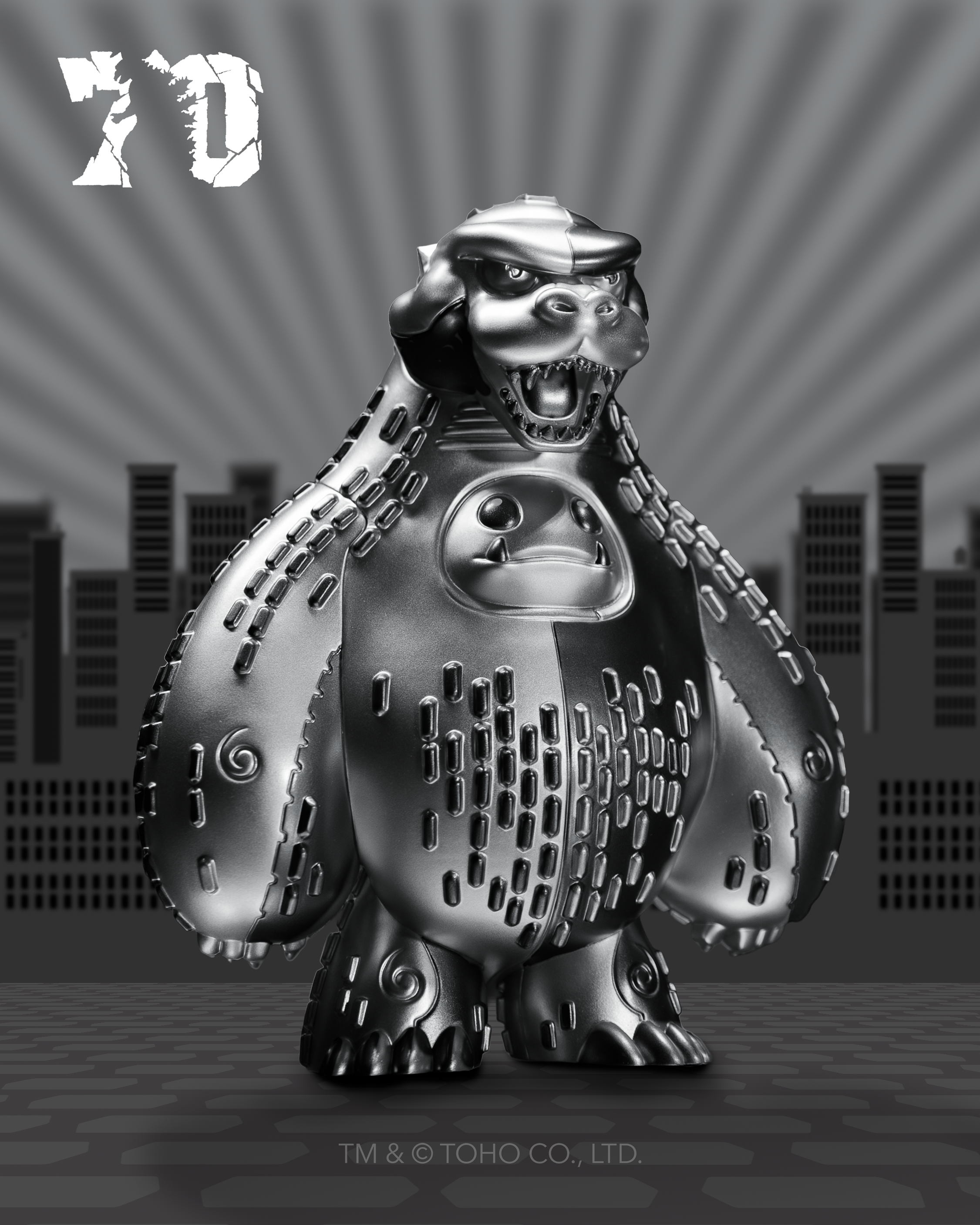 Limited Edition Platinum 70th Anniversary Godzilla Chomp