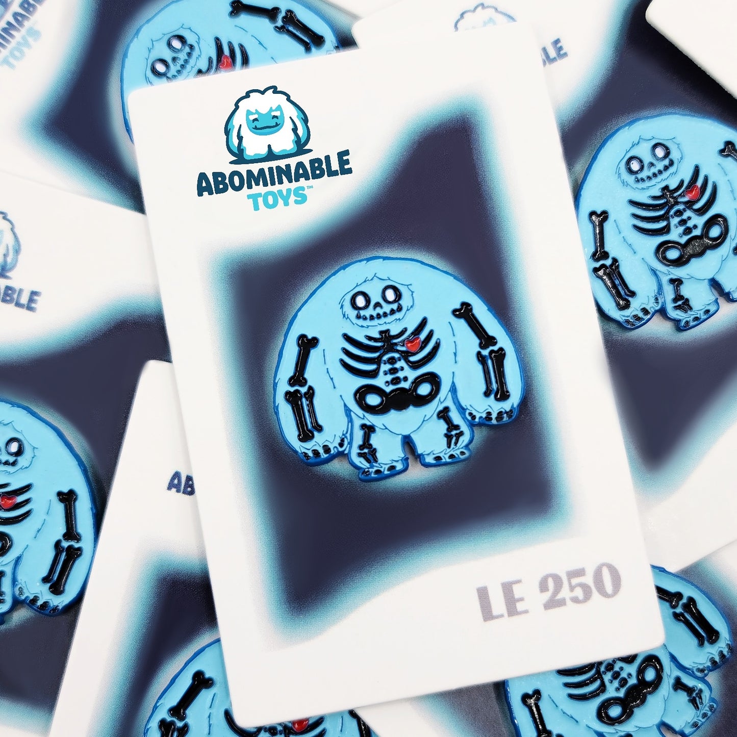 Limited Edition Haunted Skeleton Chomp Glow Enamel Pin Summer Convention Exclusive