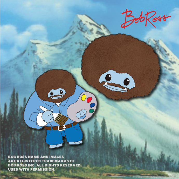 Abominable Toys Newsletter #113 Bob Ross Chomp Pin Release Info