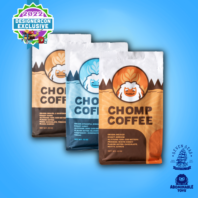 Abominable Toys Newsletter #124 Chomp Coffee is Back! Final DesignerCon Announcement