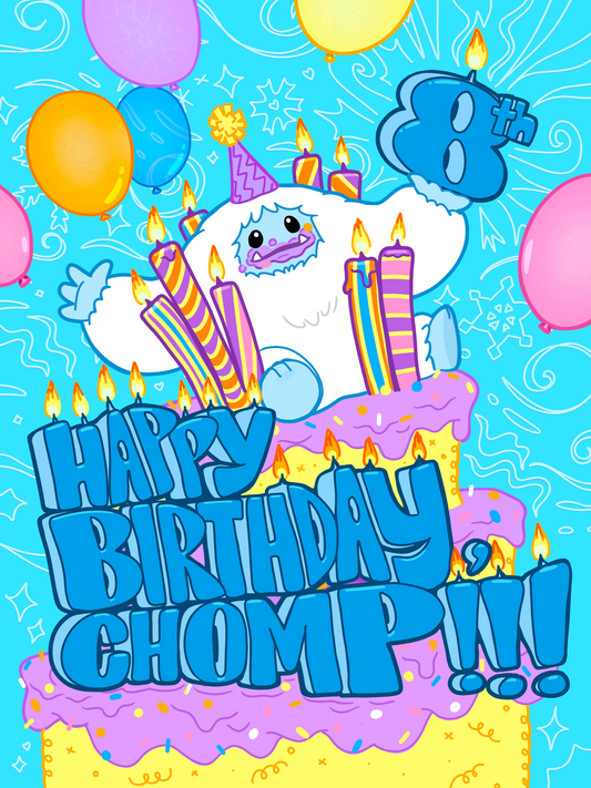 ❄️ Abominable Toys Newsletter #286 Celebrate Chomp's 8th Birthday!