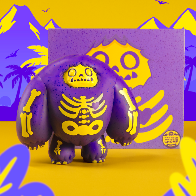 Abominable Toys Newsletter #161 Plastic Empire Exclusive Purple Glow Skeleton Chomp Available Now!