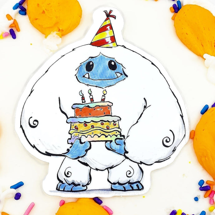 Abominable Toys Newsletter #13 Birthday Chomp and Chomper Stickers