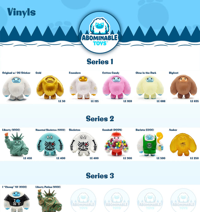 Abominable Toys Collection Trackers 1/25/21