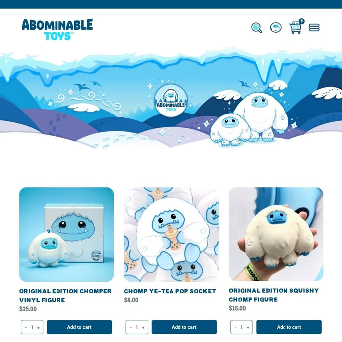 Abominable Toys Newsletter #79 Website Refresh