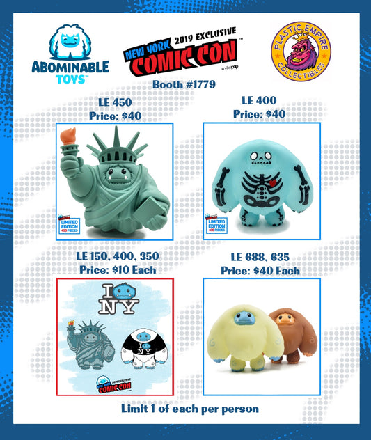 Abominable Toys Newsletter #7 NYCC Exclusives, Signing Schedule and More