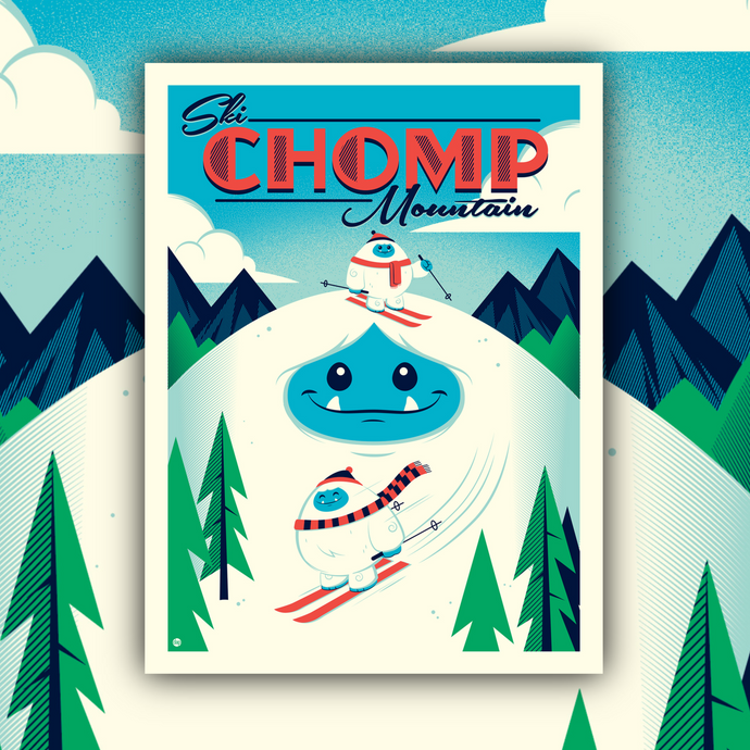 Abominable Toys Newsletter #41 Dave Perillo Chomp Mountain Prints