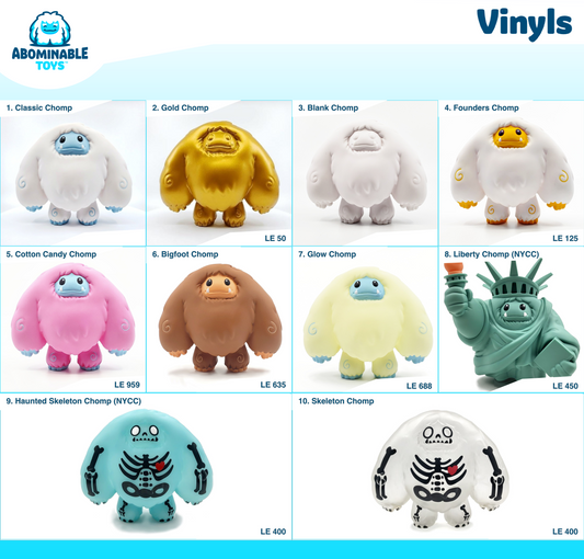 Updated Abominable Toys Collection Trackers