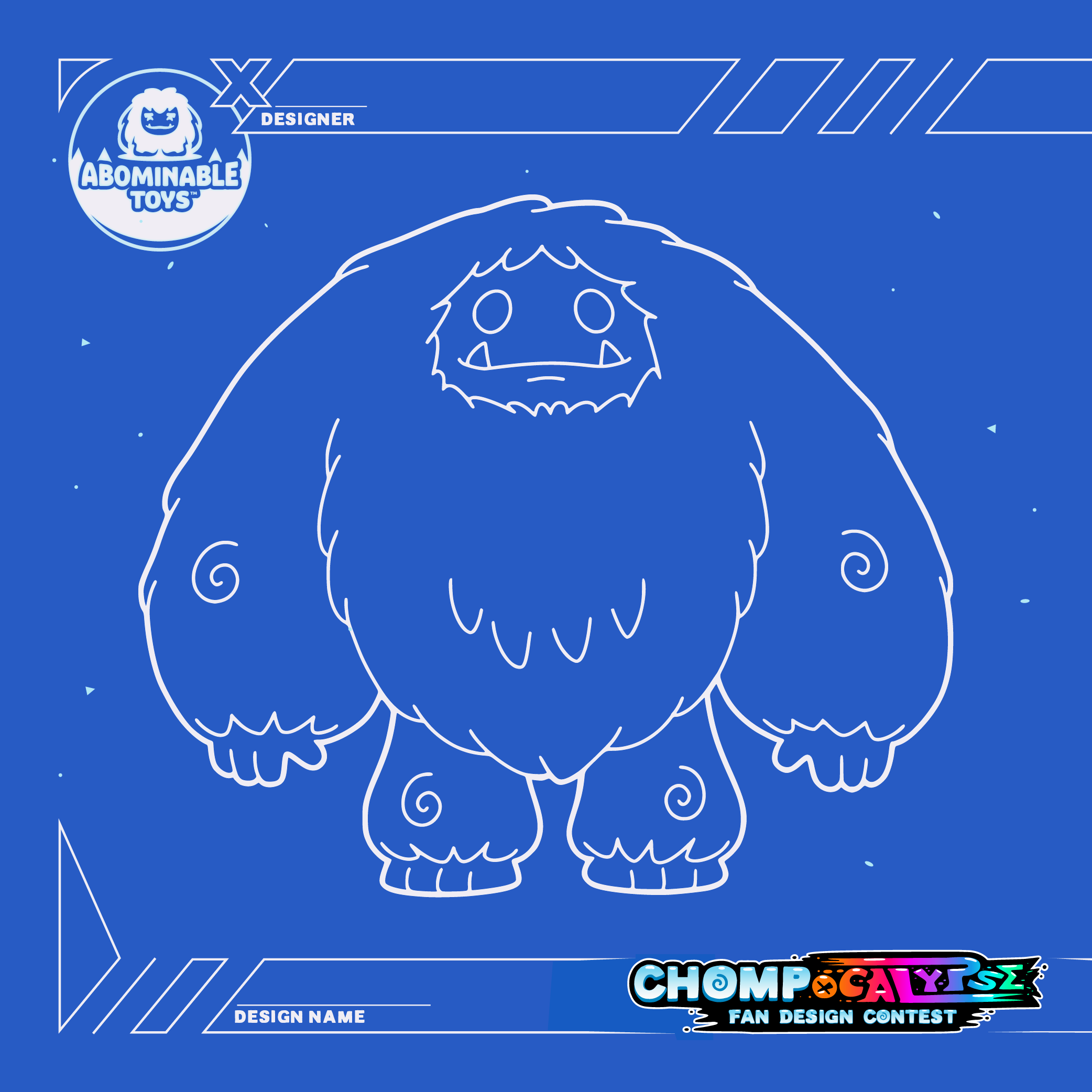 Chompocalypse Fan Design Contest Chomp Blueprint Front