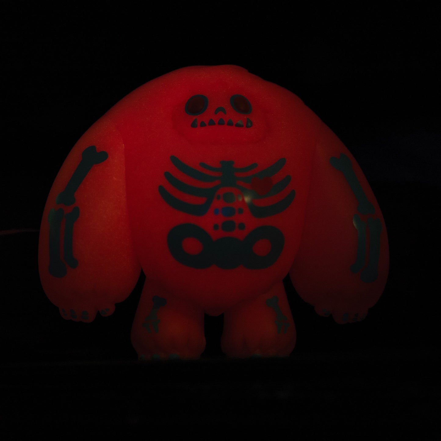 Limited Edition Red Glow Skeleton Chomp Vinyl Figure