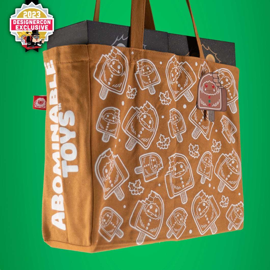 Limited Edition Gingerbread Chomp Frozen Culture Tote Bag