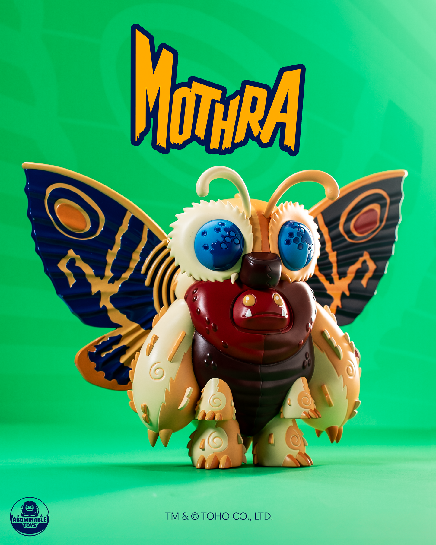 Limited Edition Mothra Chomp Officially Licensed Vinyl Figure By Tom Whalen