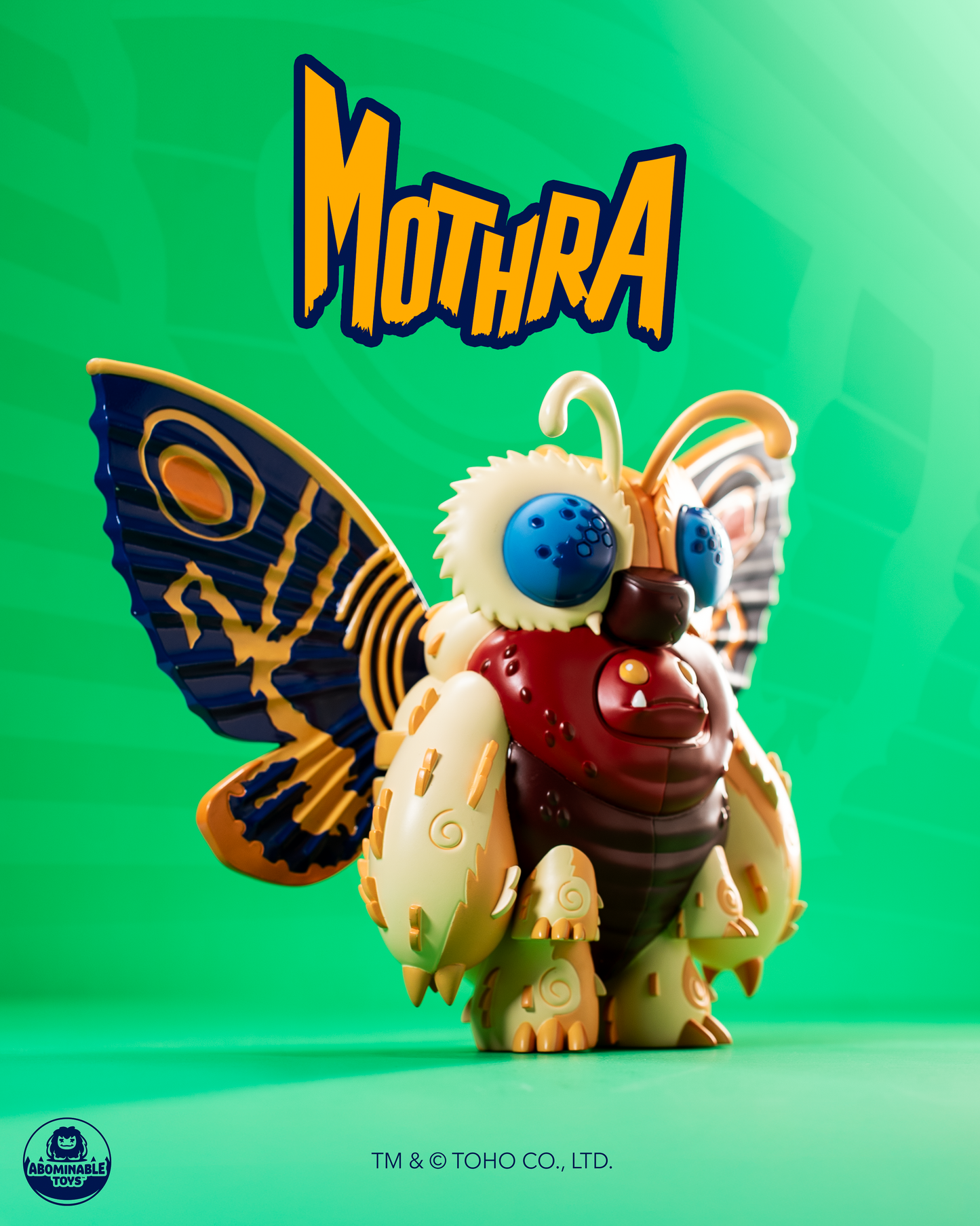 Limited Edition Mothra Chomp Officially Licensed Vinyl Figure By Tom Whalen