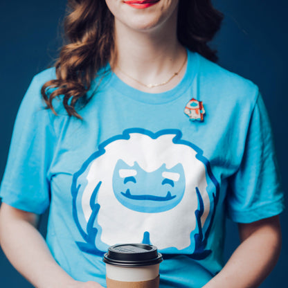 Abominable Toys Powder Blue Yeti Logo T-Shirt