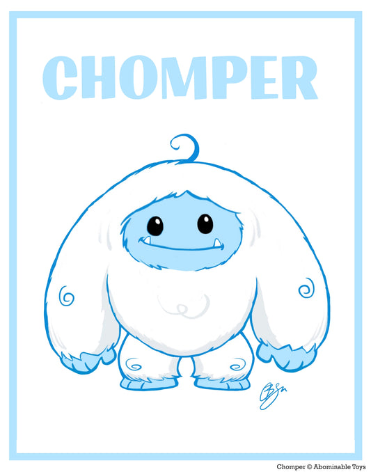 Limited Edition "Simple" Chomper Print