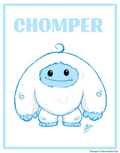 Load image into Gallery viewer, Limited Edition &quot;Simple&quot; Chomper Print

