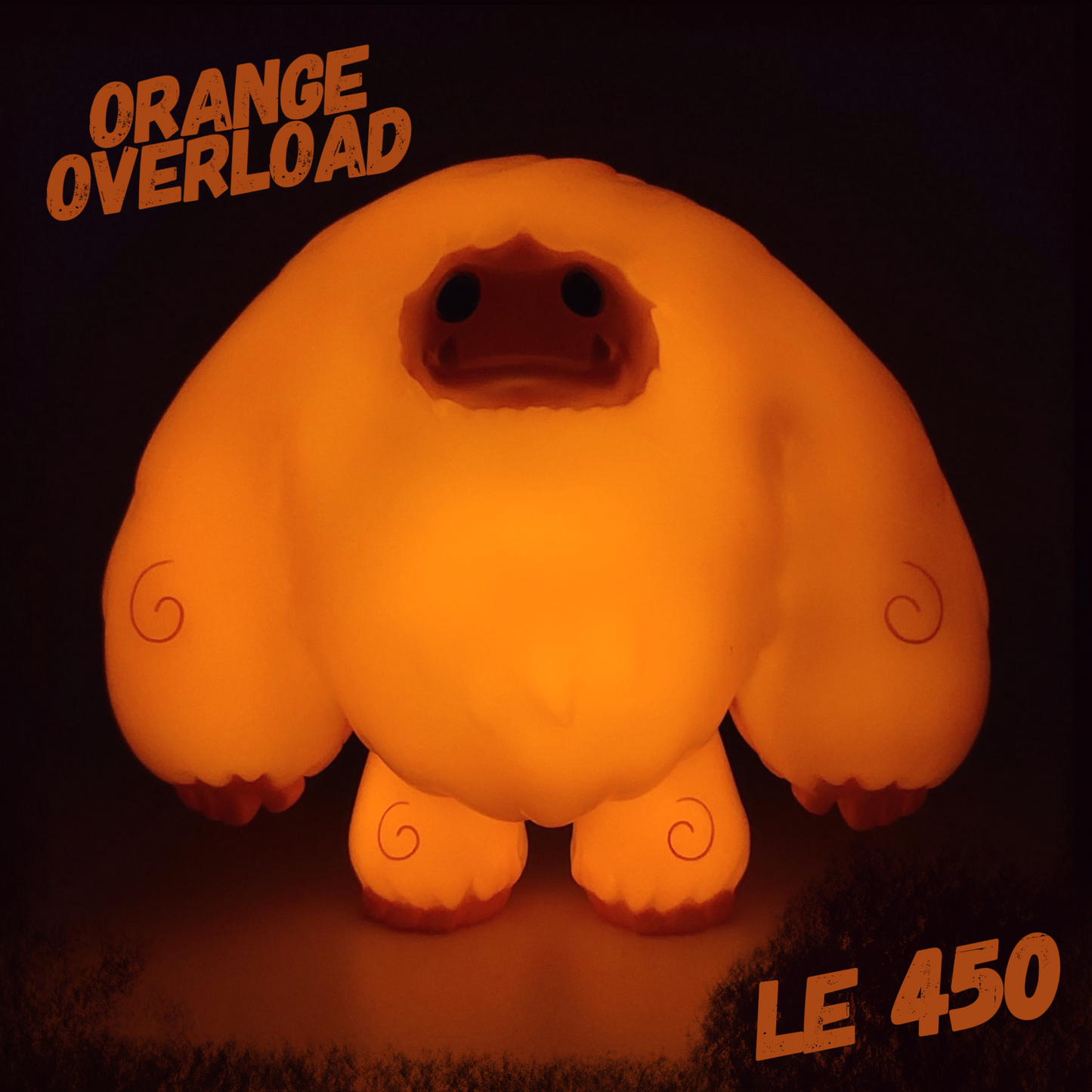 Limited Orange Overload Edition Chomp Vinyl Figure