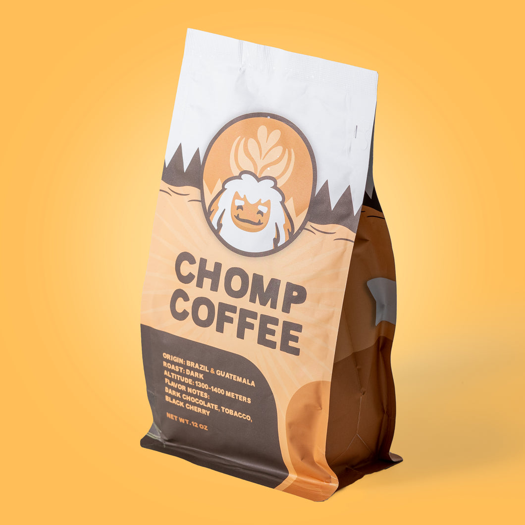 Dark Roast Chomp Coffee 12oz Bag