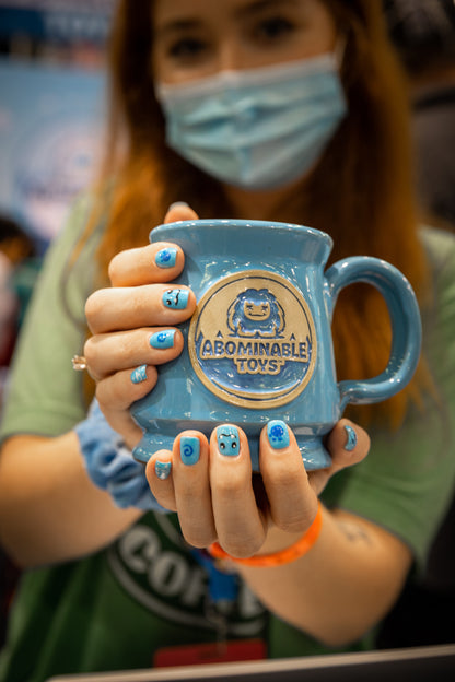 Limited Edition Powder Blue Abominable Toys Footed Mug