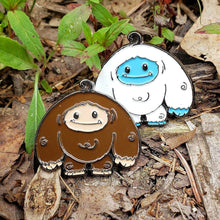 Load image into Gallery viewer, Limited Edition Glow and Bigfoot Chomper Enamel Pin 2 Pack Pre-order Ships in ~2 Months
