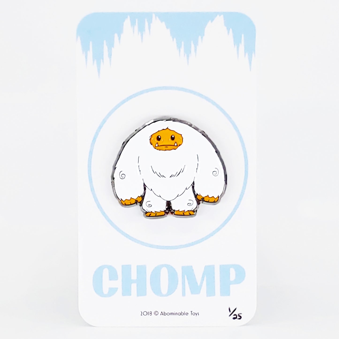 Founders Edition Orange Chomp Enamel Pin