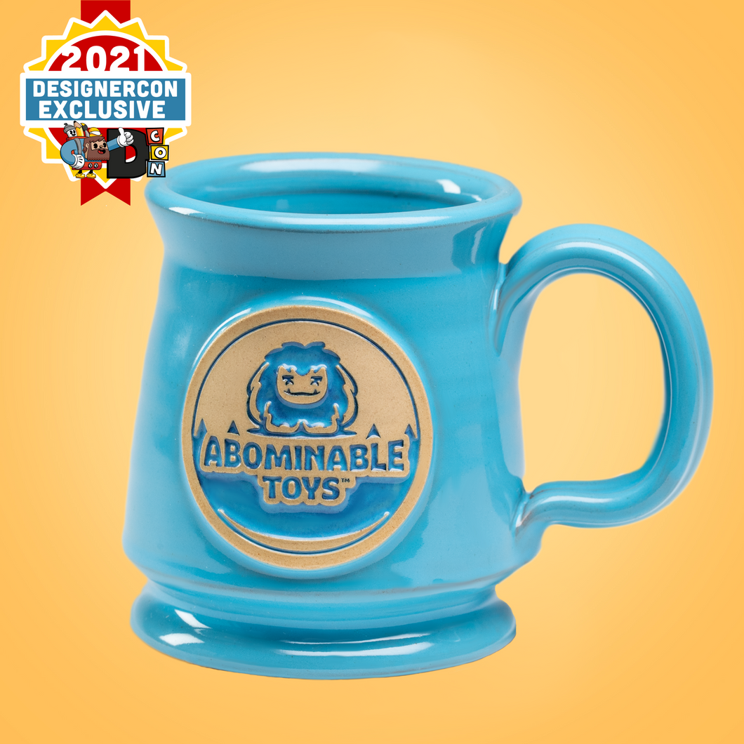 Limited Edition Powder Blue Abominable Toys Footed Mug