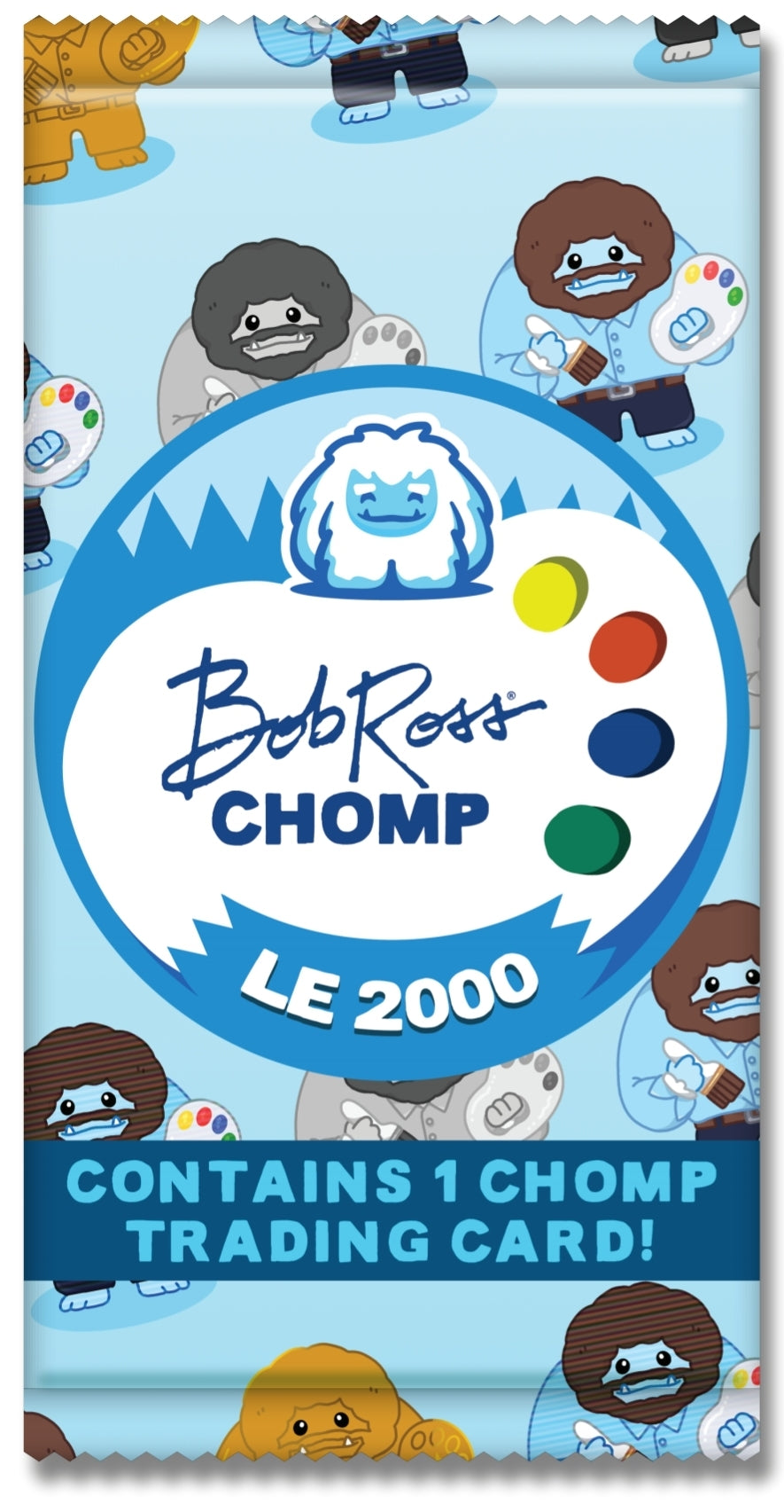 Bob Ross Chomp Trading Card (FREE w/BOB ROSS CHOMP FIGURE PURCHASE, NOT FOR SALE)