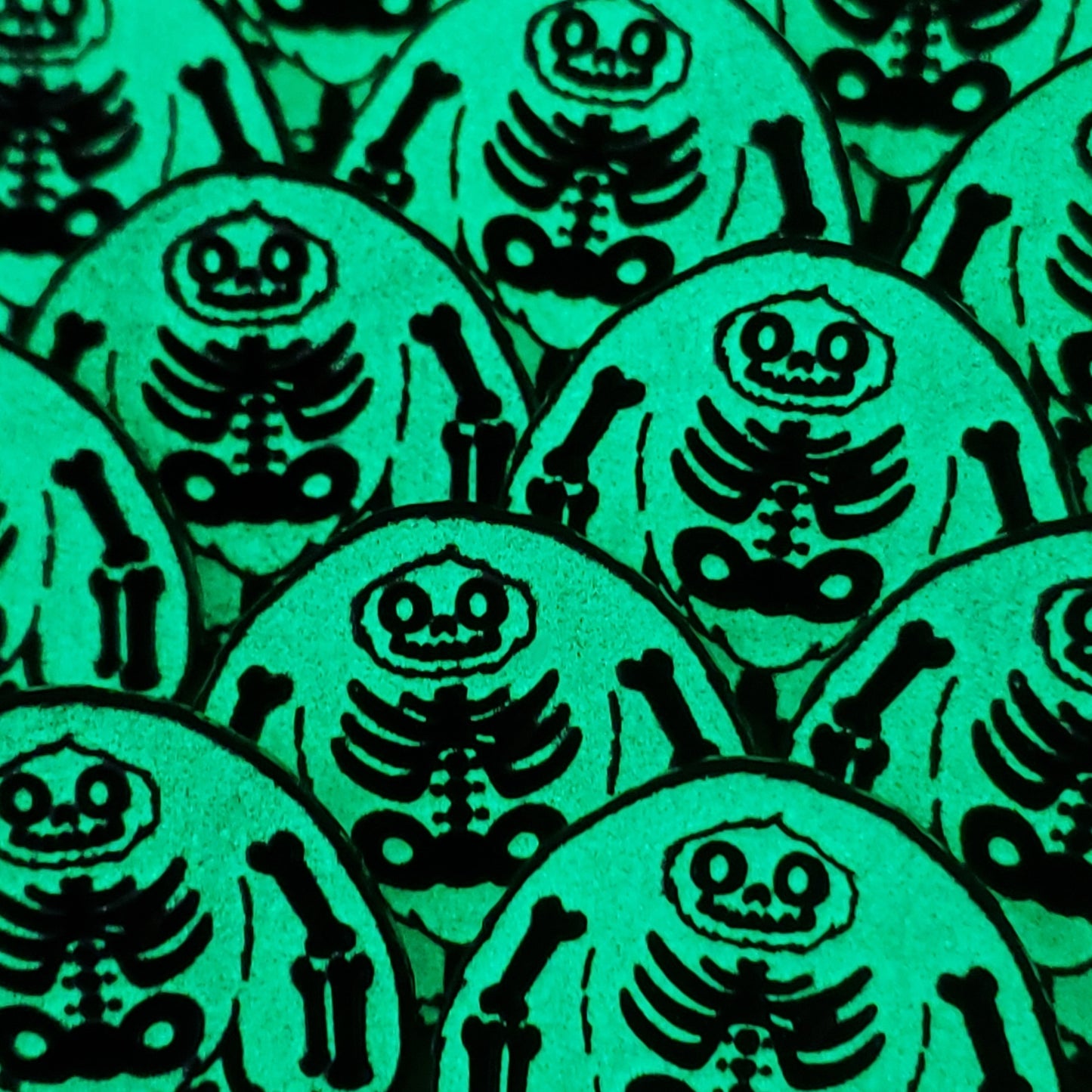 Limited Edition Skeleton Chomp Glow Enamel Pin