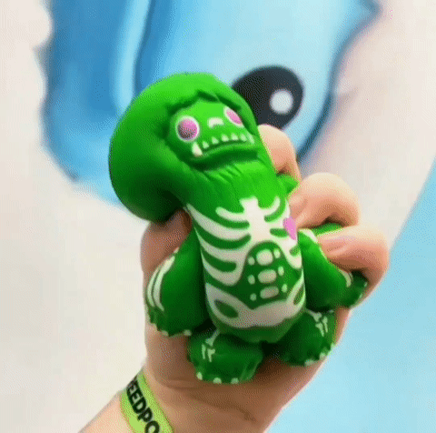 Limited Emerald Skeleton Edition Squishy Chomp Figure