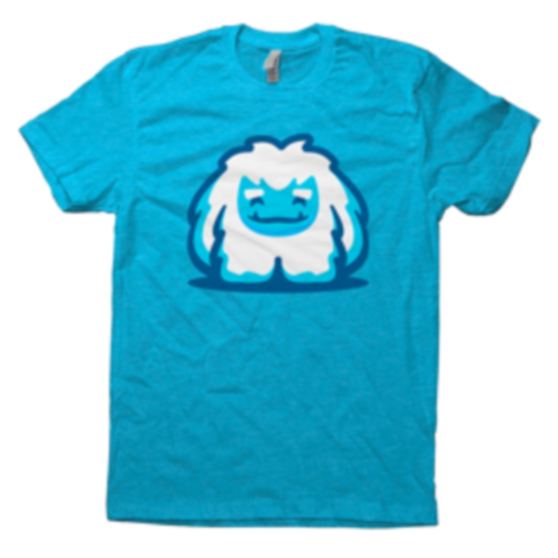 Abominable Toys Powder Blue Yeti Logo T-Shirt