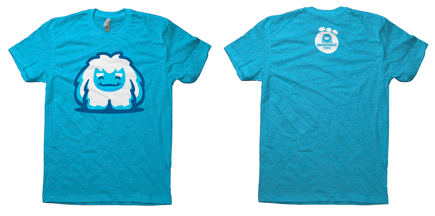 Abominable Toys Powder Blue Yeti Logo T-Shirt