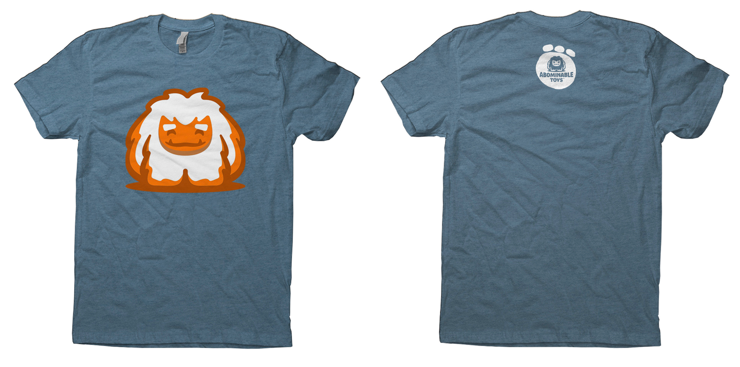 Limited Edition Denim Abominable Toys Orange Yeti Logo T-Shirt